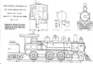 (image for) EBT 4-6-0 Locomotive No. 10/OR&W No. 15