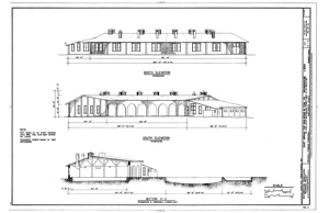 (image for) Roundhouse: Front and Rear Elevations