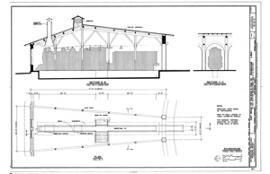 (image for) Roundhouse Stall: Plan and Detailed Cross Section