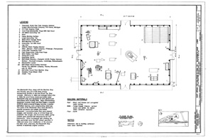 (image for) Floor Plan of Blacksmith Shop