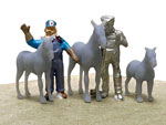 (image for) HO Scale Mules and Burros