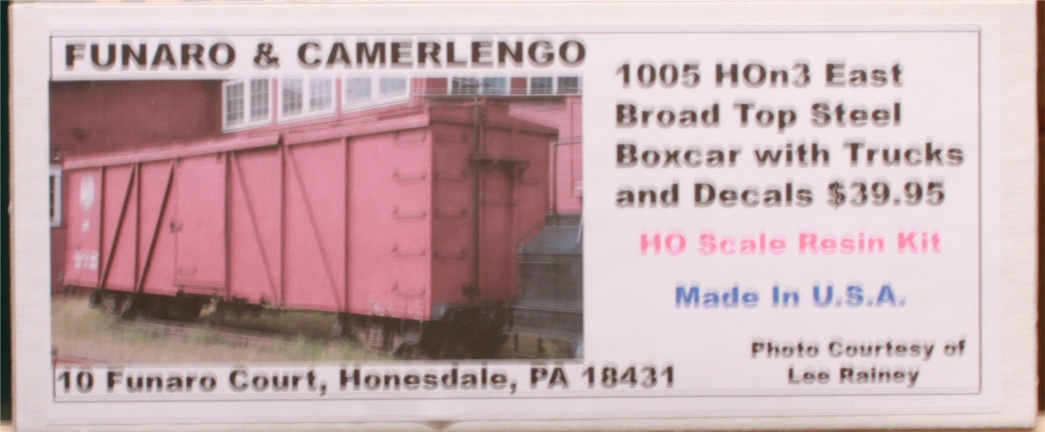 (image for) HOn3 EBT Steel Boxcar Kit