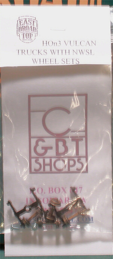 (image for) HOn3 Vulcan Trucks with NWSL wheelsets (1 pair)