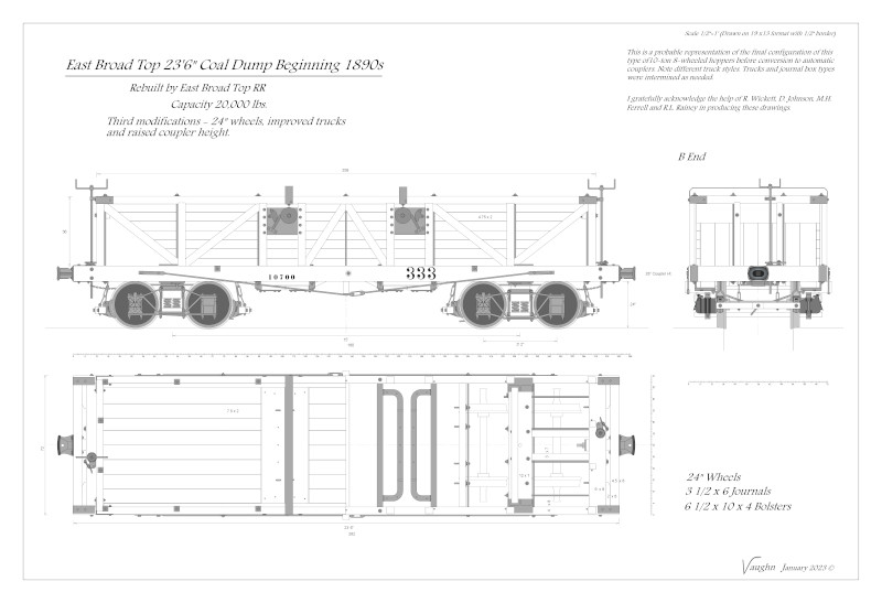 EBT Billmeyer &amp; Smalls Open End Coal Dumps