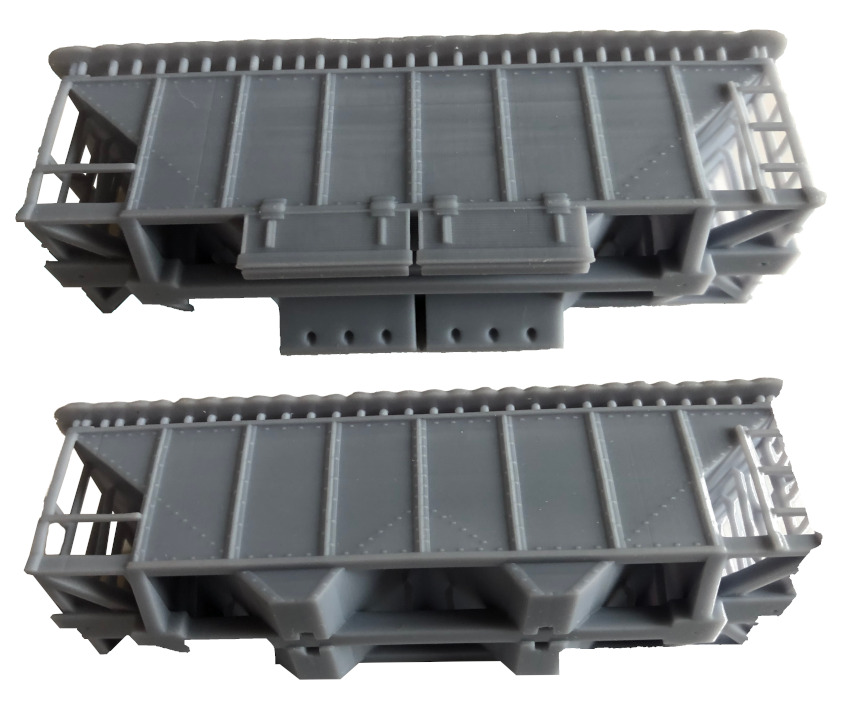 (image for) HO-Scale East Broad Top 1913 25 ft. 9 in. 2-Bay Hopper Kit