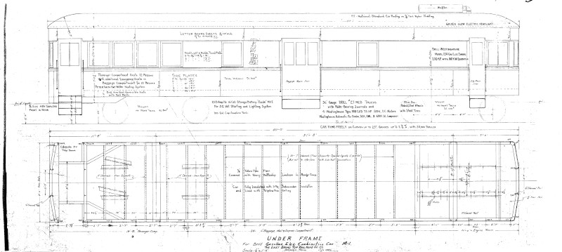 (image for) EBT Gas-Electric Combination Car M-1