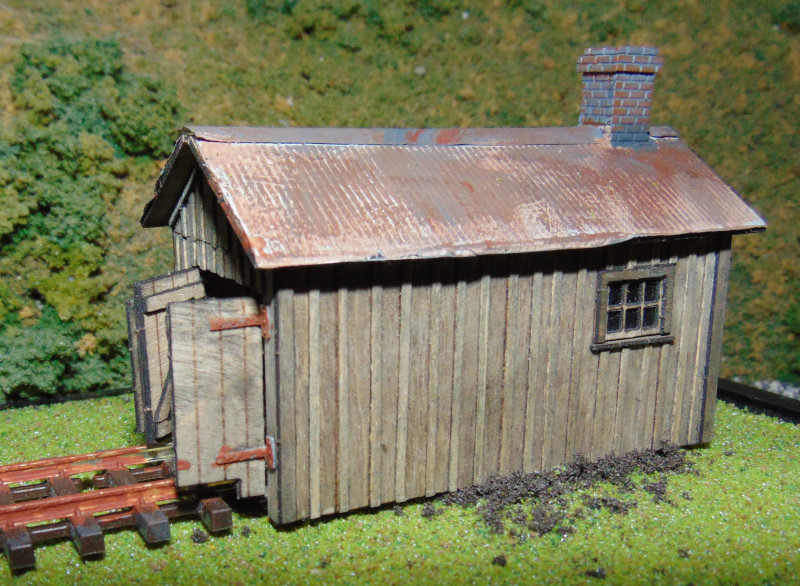 (image for) HO EBT Handcar Shed Kit