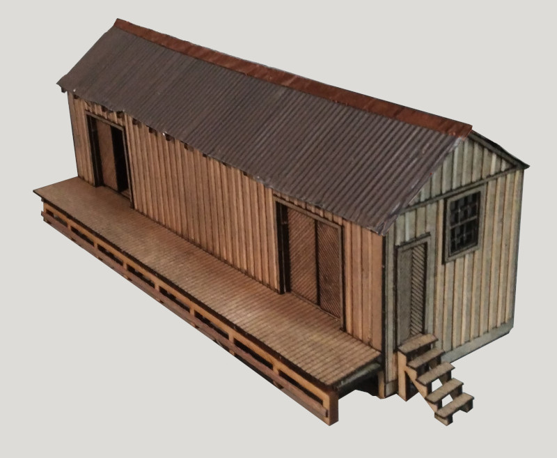 (image for) O Scale Robertsdale Freight House Kit