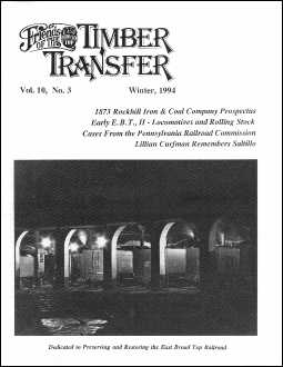 (image for) Timber Transfer Vol. 10 No. 3, Winter 1994