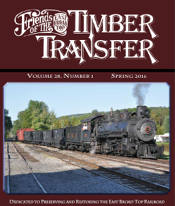 (image for) Timber Transfer Vol. 28 No. 1, Spring 2016 (printed)
