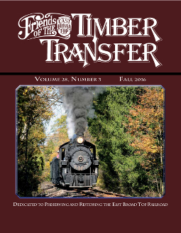 (image for) Timber Transfer Vol. 28 No. 3, Fall 2016 (printed)