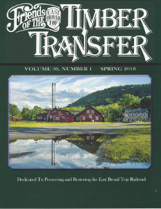 (image for) Timber Transfer Vol. 30 No. 1, Spring 2018 (printed)